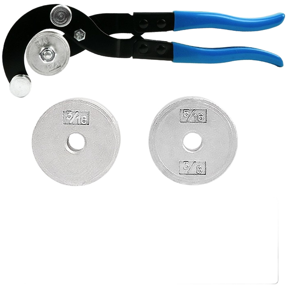 Manual 4 in 1 Tube Bender Tool for For copper Aluminum and Steel Pipes Red Blue
