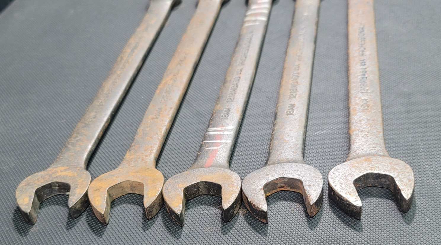 Lot of 5 Proto Professional 18mm Metric 12 Point Combination Wrench 1218MBASD