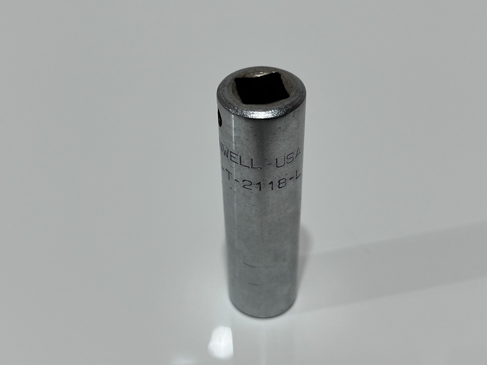 Cornwell Tools USA T-2118-L 3/8″ Drive 9/16″ SAE Deep Chrome Socket – 12 Point