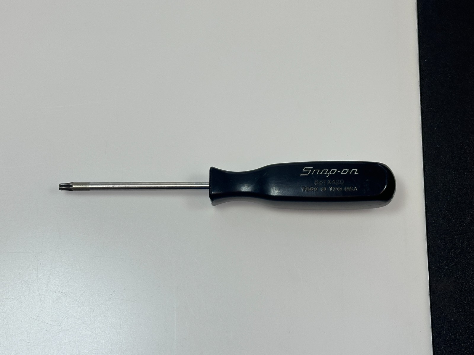 🇺🇸 Snap-on Tools USA SSTX420 T20 Torx Screwdriver, Classic Black Hard Handle