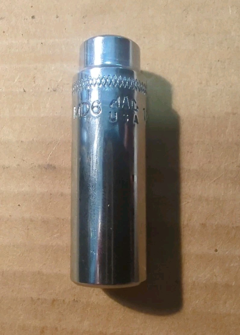 Nice Mac Tools 12mm 6 Point 1/4″ Drive Deep Polished Chrome Socket MD6 12MM USA
