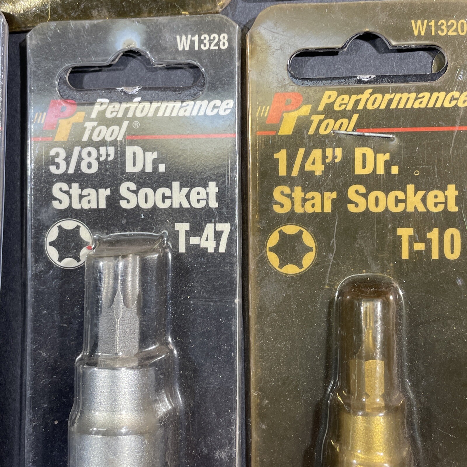 8- Performance Tools Brake Specially Tools, Caliper Sockets, Recessed Star, T50+