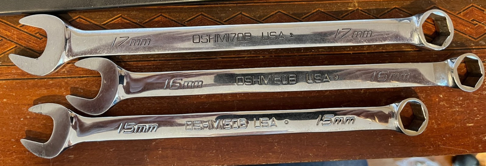 Snap-on OSHM713 13Pc Metric Combination Wrench Set 7MM-19MM 6 Point SAVE!!