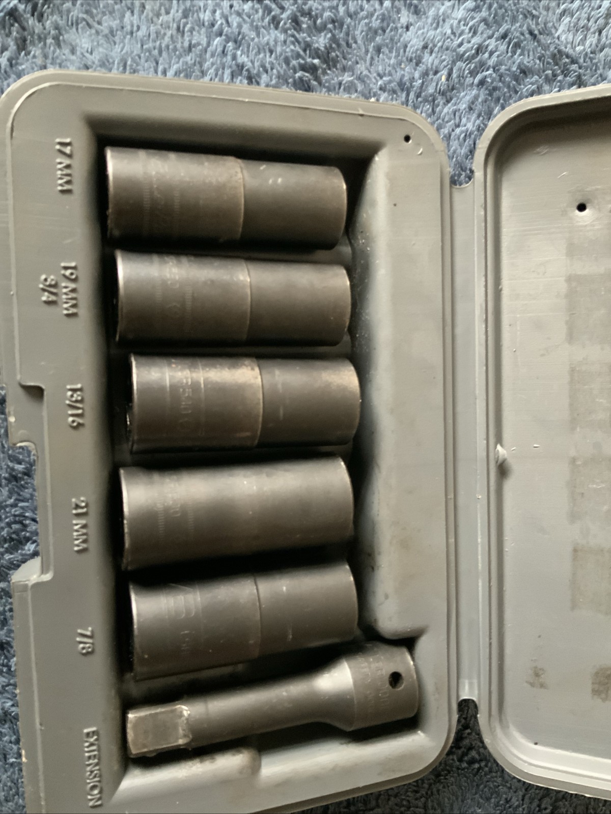 Blue Point Wheel Flip Socket Set…has Wear…..see Pics……complete Set