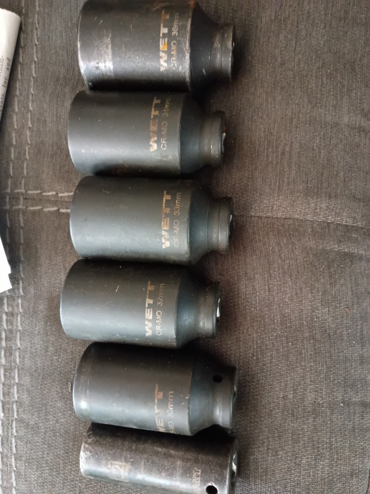 1/2 in Deep Well Impact Sockets Metric 22 30 32 34mm 36mm