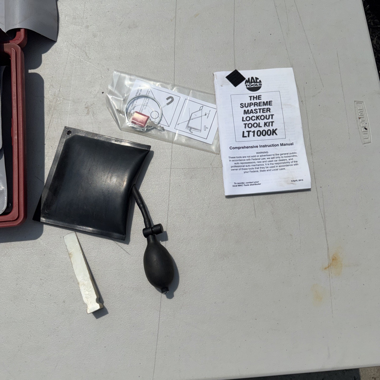 Used MAC Tools Supreme Master Tool Kit – LT1000K Mechanics Tool Set W/Case