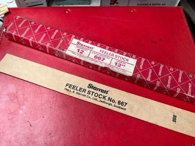STARRETT 12″ Feeler Stock Part No. 667M-30 0.030mm – Made in Jedburgh Scotland