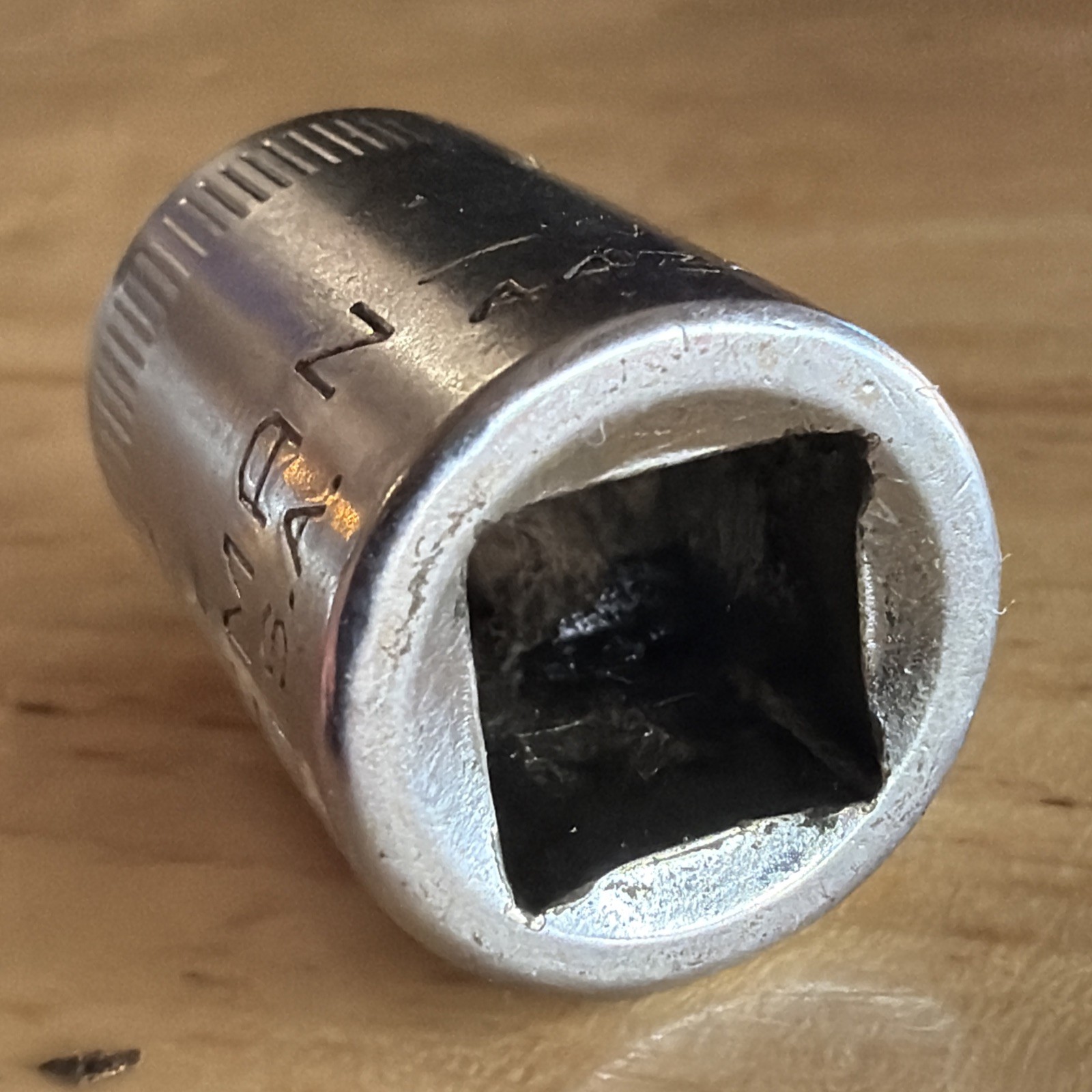Craftsman 12mm Shallow Socket 3/8″ Drive 12 Point Top Knurl V Series 44303 USA
