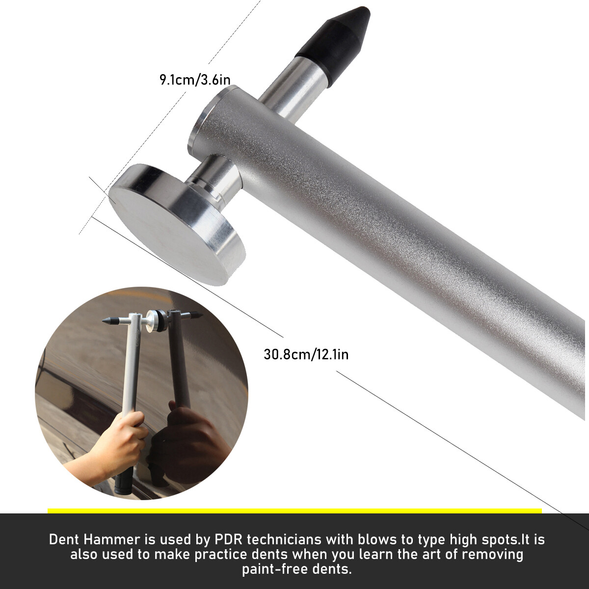 109× US PDR Tools Paintless Dent Repair Push Rods Hail Puller Lifter Hammer Tail