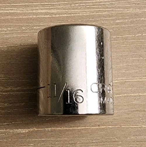 Craftsman USA 11/16 Socket 12 Point 3/8″ Drive G 44336
