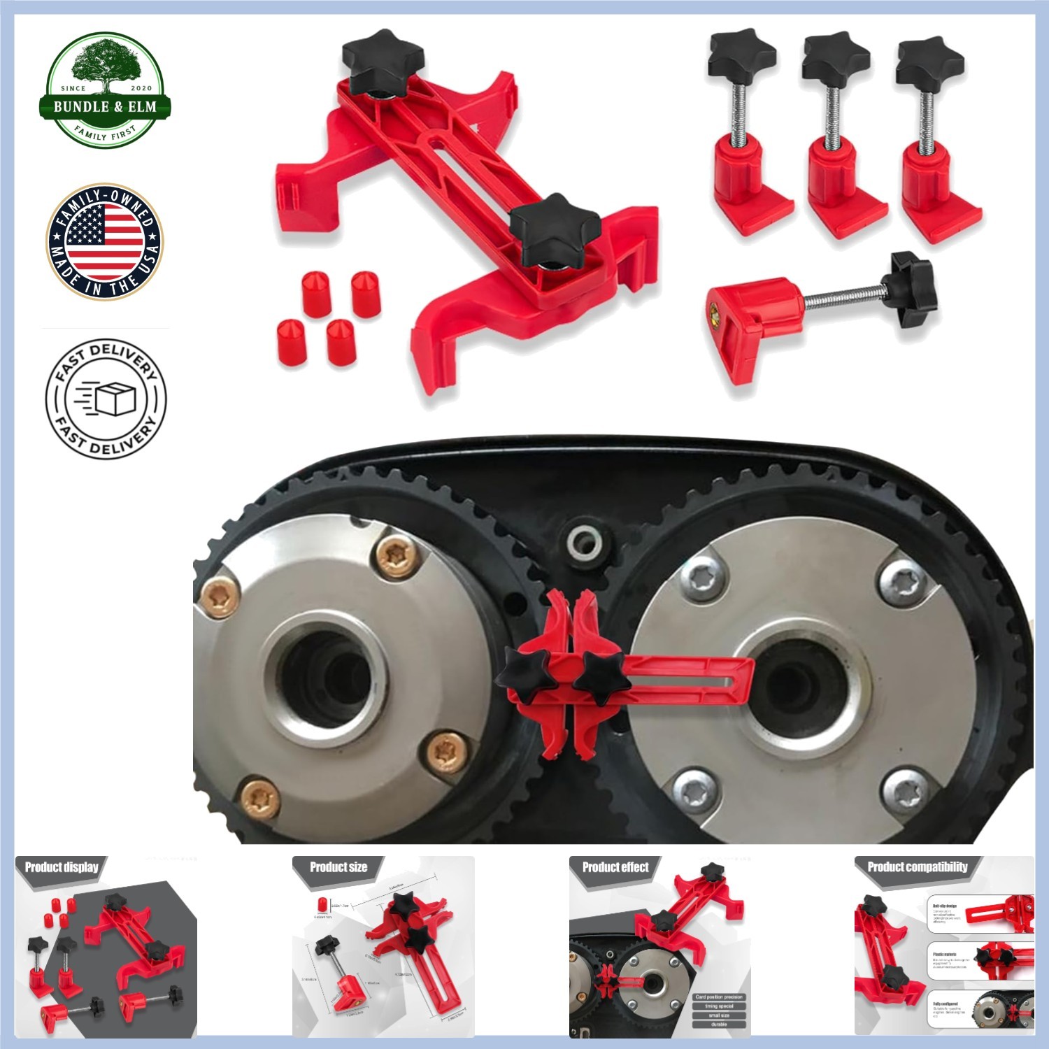 Timing Belt Sprocket Gear Locking Tool with Durable Nylon and Metal Materials
