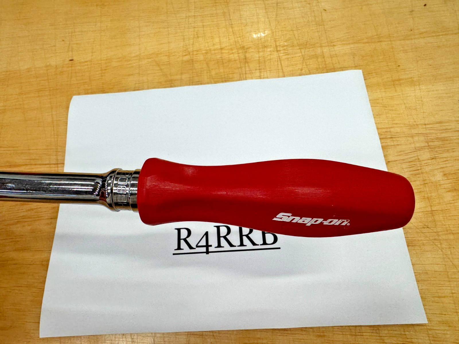 Snap-on Tools USA NOS RED 1/2″ Drive Hard Grip Handle Breaker Bar SHBBD24R RARE