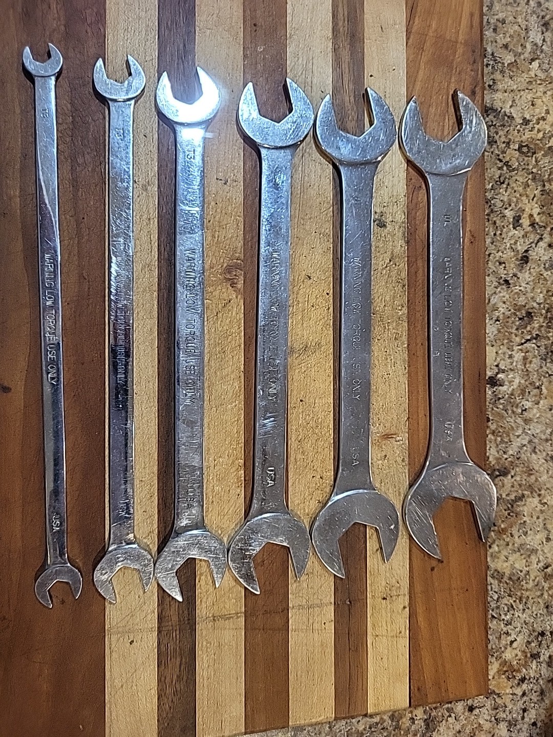 MAC TOOLS 6 Pc. SAE Thin Open-End Wrench Set 5/16″-1″. USA 🇺🇸