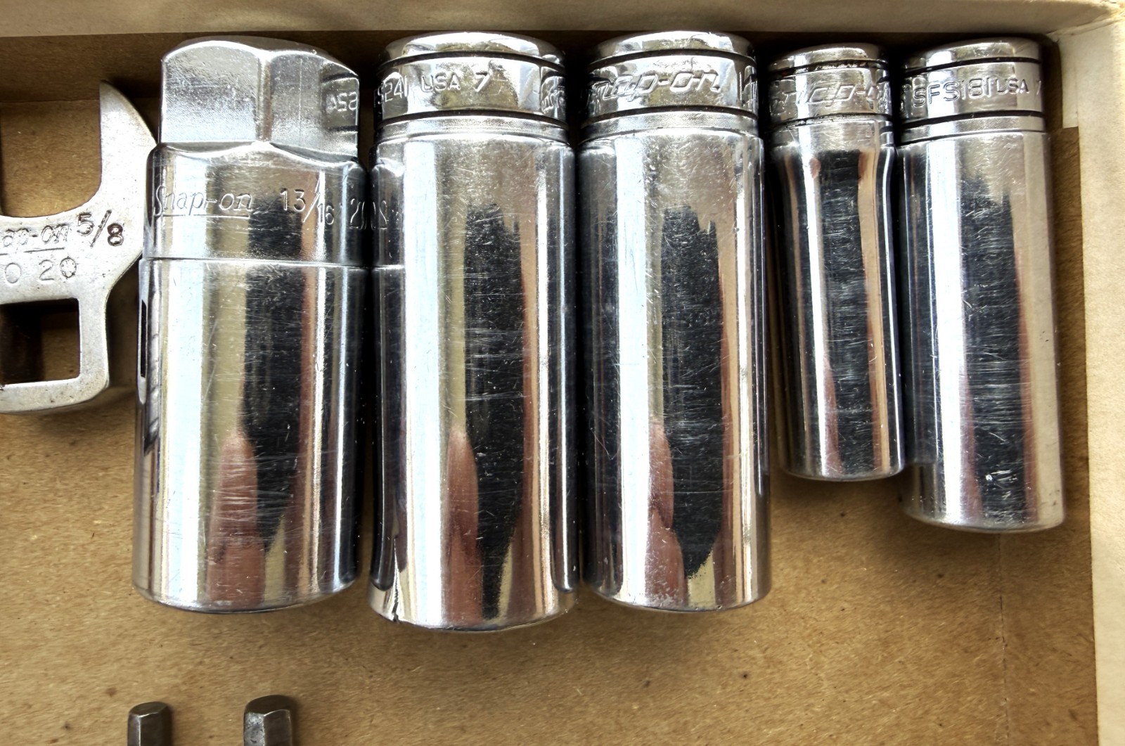 LOT OF 15 SNAP-ON SOCKETS – AS PICTURED