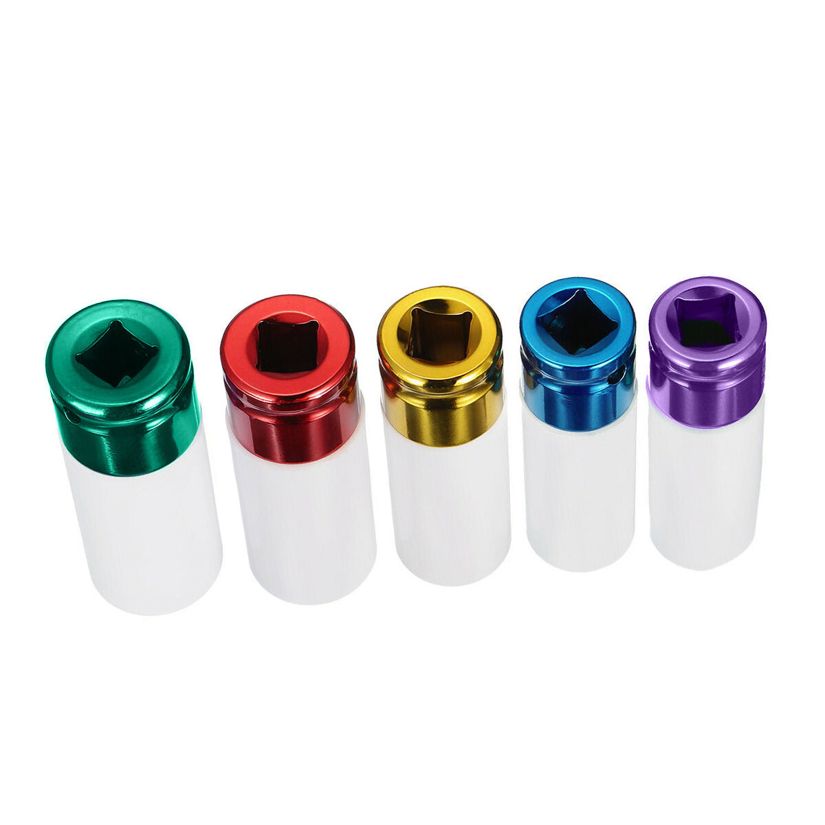 5 PCS Set 1/2” Inch Impact Drive Lug Nut Socket Non-Marring Thin Walled