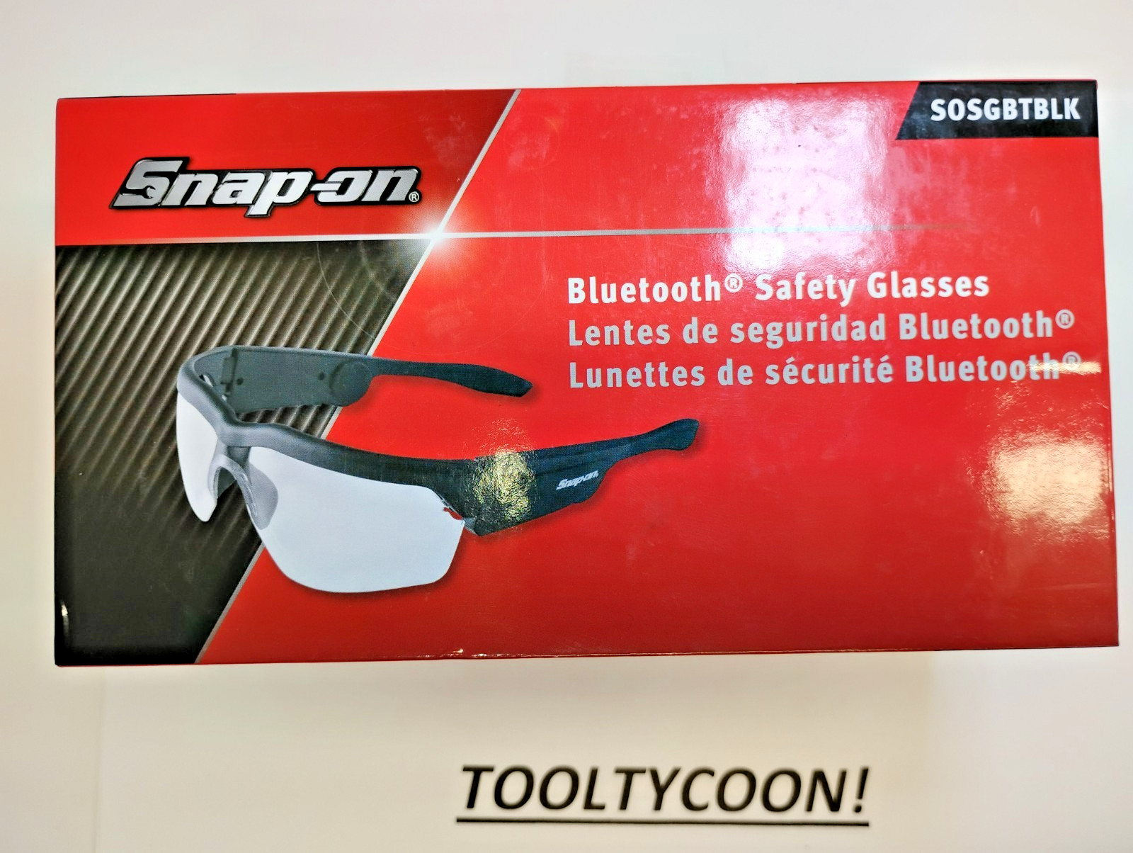 Snap-On Tools NEW BLACK BLUETOOTH Safety Glasses SOSGBTBLK