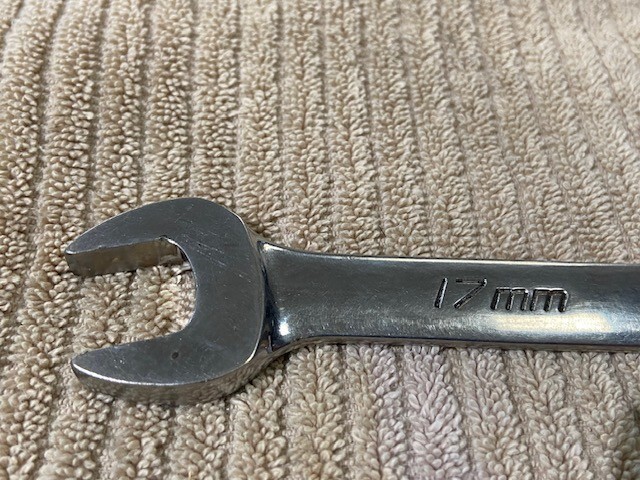 SNAP-ON TOOLS 17MM METRIC 12PT COMBINATION WRENCH MODEL: OEXM170B «OWNER MARKS»
