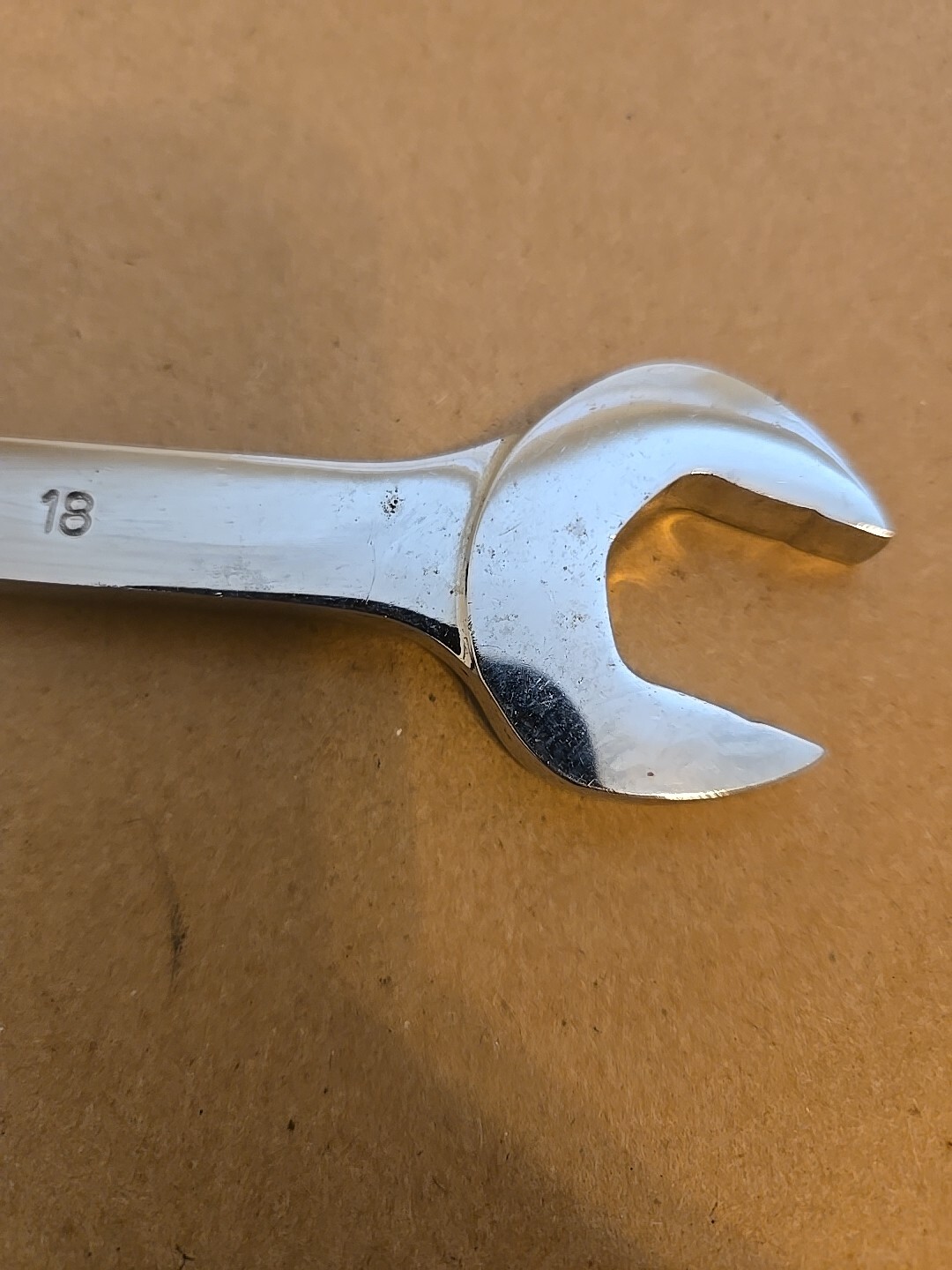 Mac Tools 18MM 6PT Metric Knuckle Saver Chrome Combination Wrench M18CHLKS