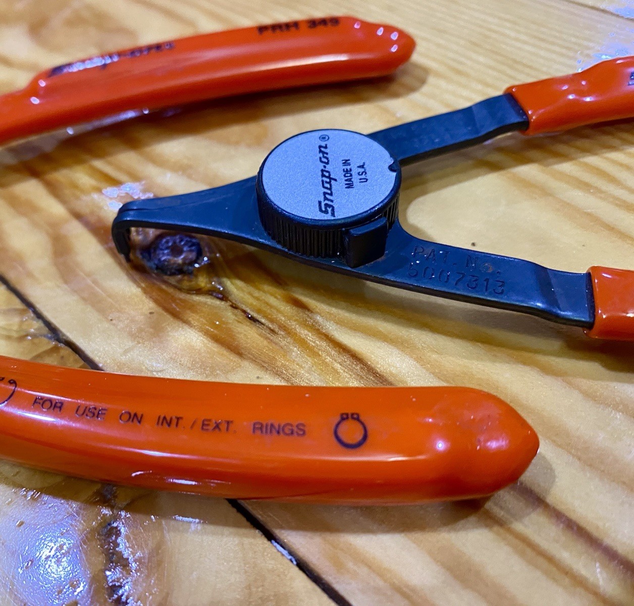 Snap-On 4pc convertible Snap ring pliers set PRH129, PRH349, PRH34 & PRH12