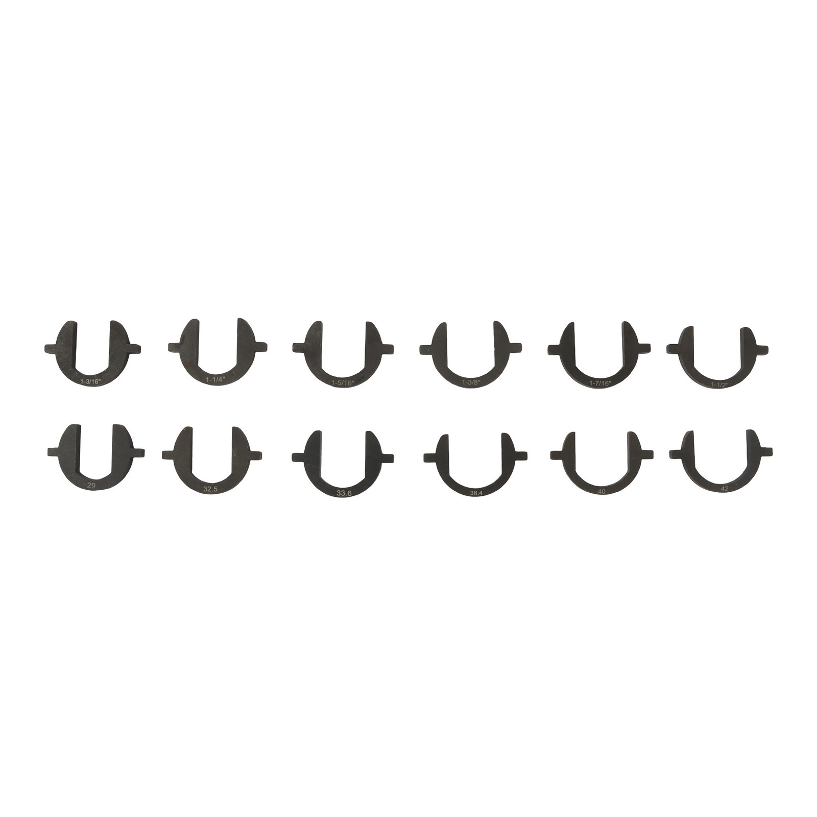 LABLT 13PCS Inner Tie Rod Removal Tool Kit with 12 SAE+Metric Crowfoot Adapters