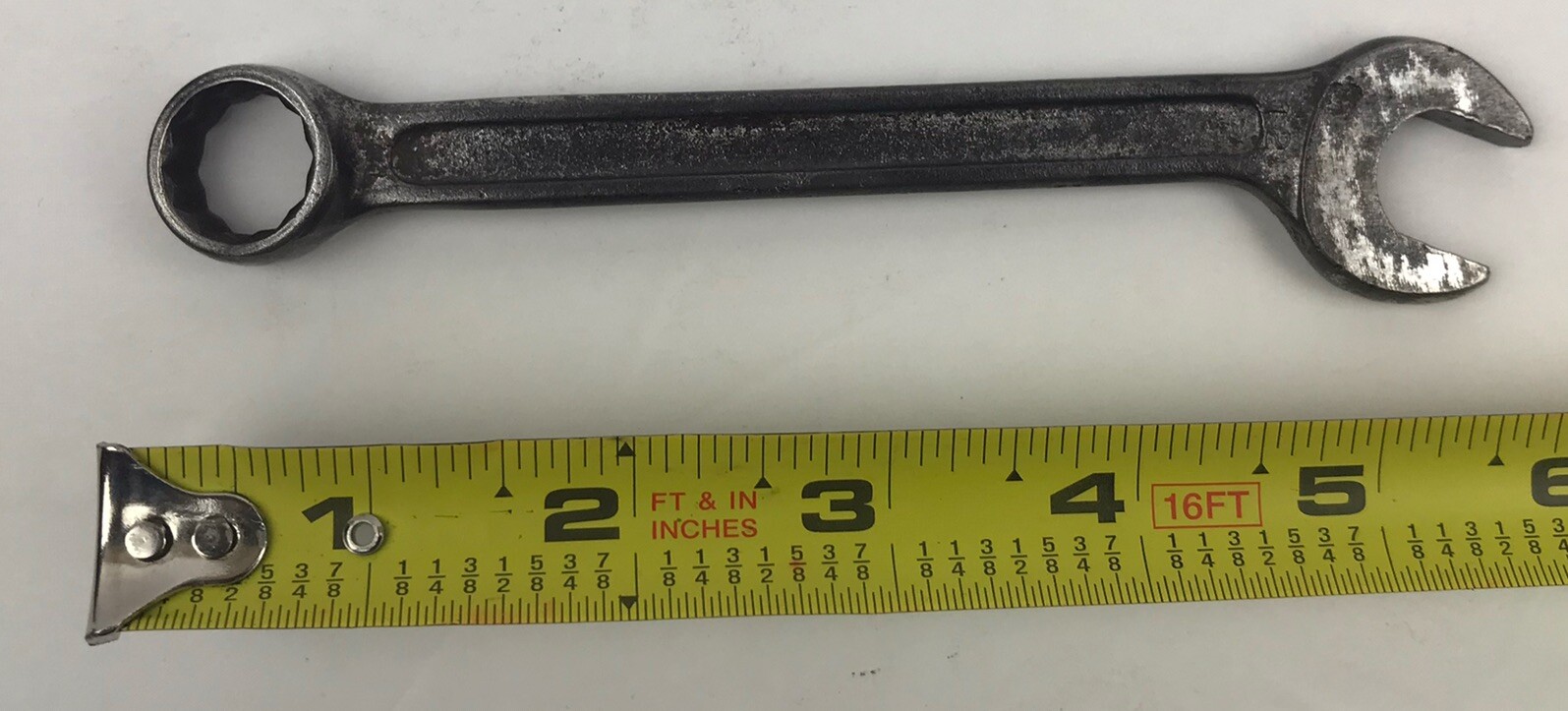Vintage Herbrand USA 1218 9/16” SAE 12 Point Combination Angled Open End Wrench