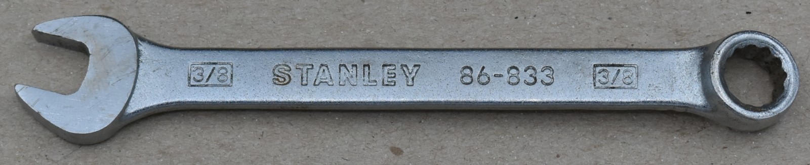 STANLEY TOOLS 86-833, 3/8″ SAE, 12-POINT, OPEN/BOX END COMBINATION WRENCH
