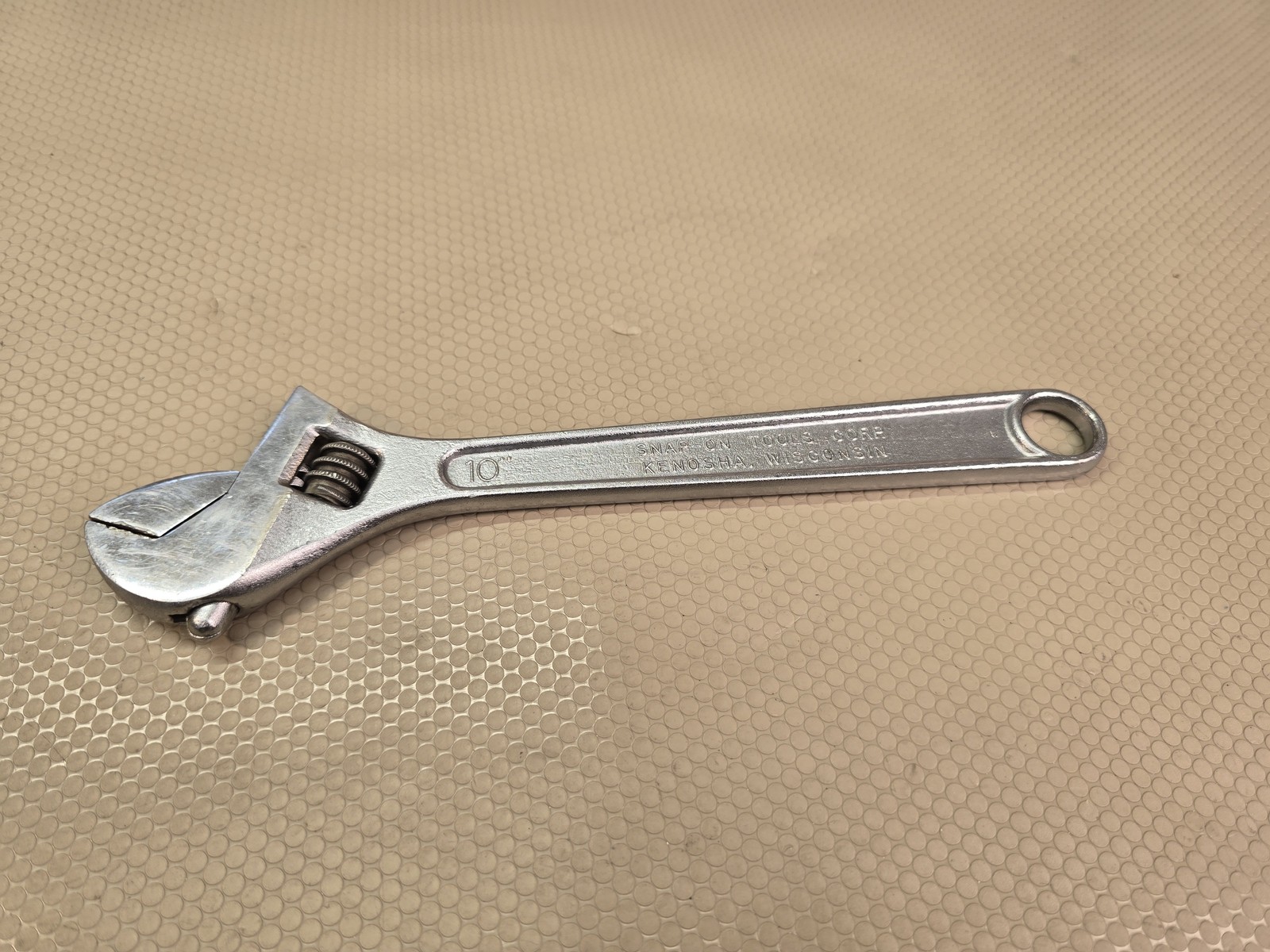 Snap-on Blue-Point 10″ Adjustable Wrench Forged Alloy Steel USA Vintage Tool