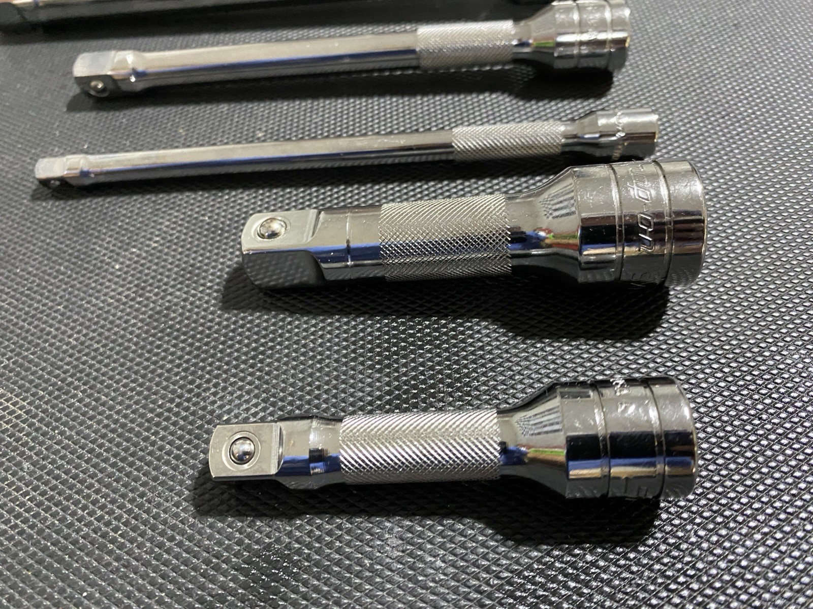NEW Snap-On Tools 5 Piece 1/4 + 3/8 + 1/2 Drive Extension Lot Set 3-8 inches