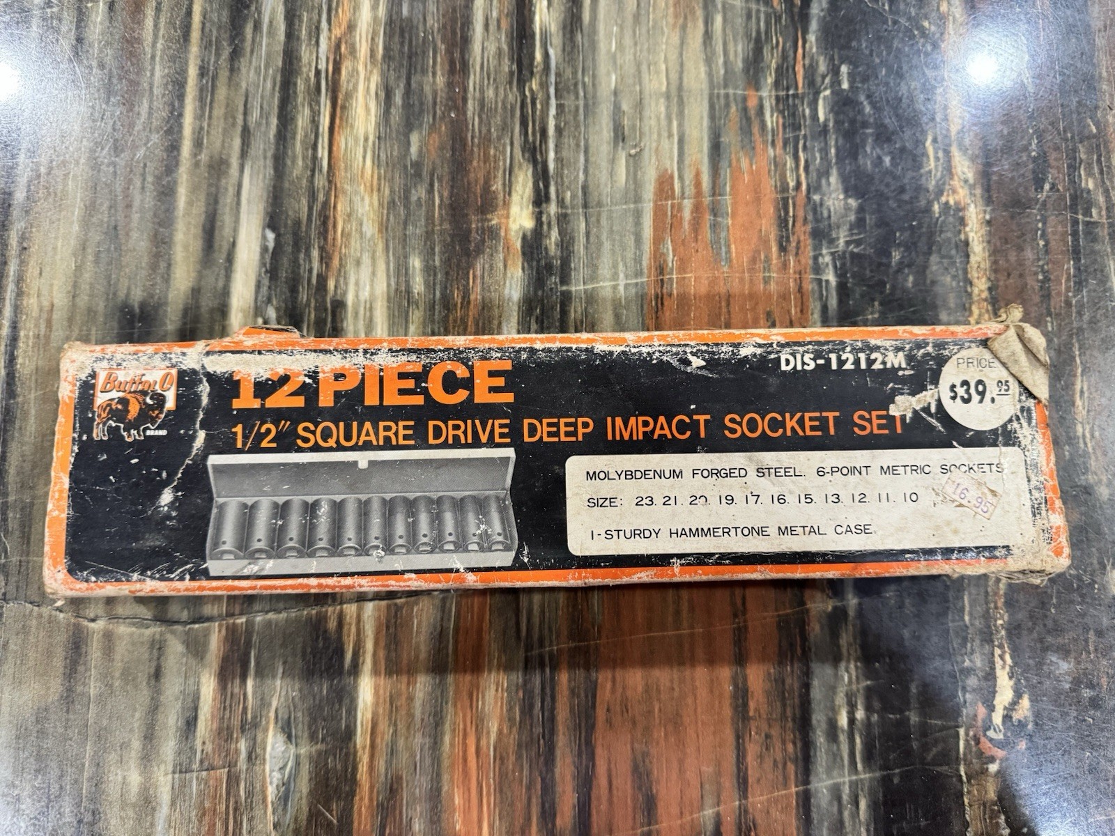12-PIECE 1/2 SQUARE DRIVE DEEP IMPACT SOCKET SET VINTAGE MADE IN JAPAN