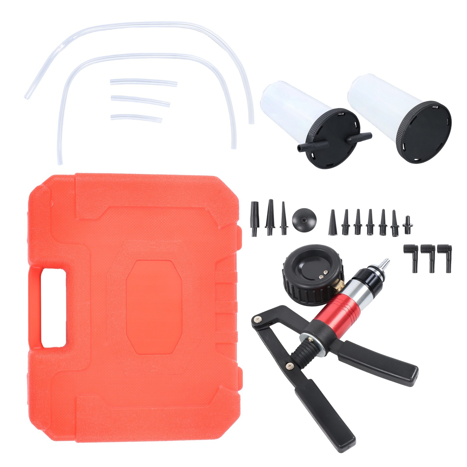 NEW Hand Held Vacuum &Pressure Pump Tester Tool 23PCS Brake Bleeder Kit