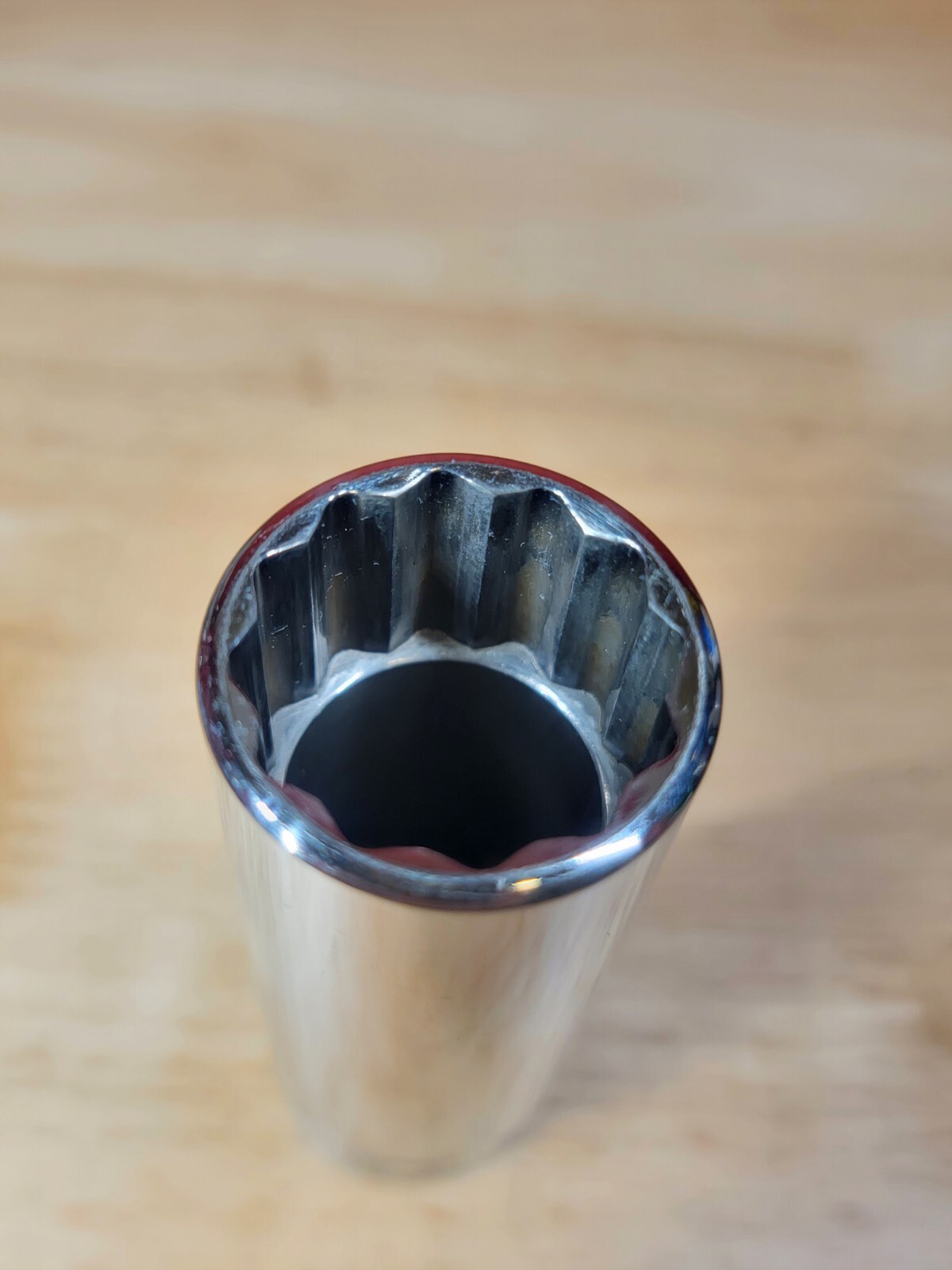 Snap-on Tools S281 7/8″ SAE 1/2″ Drive 12-Point Deep Chrome Socket