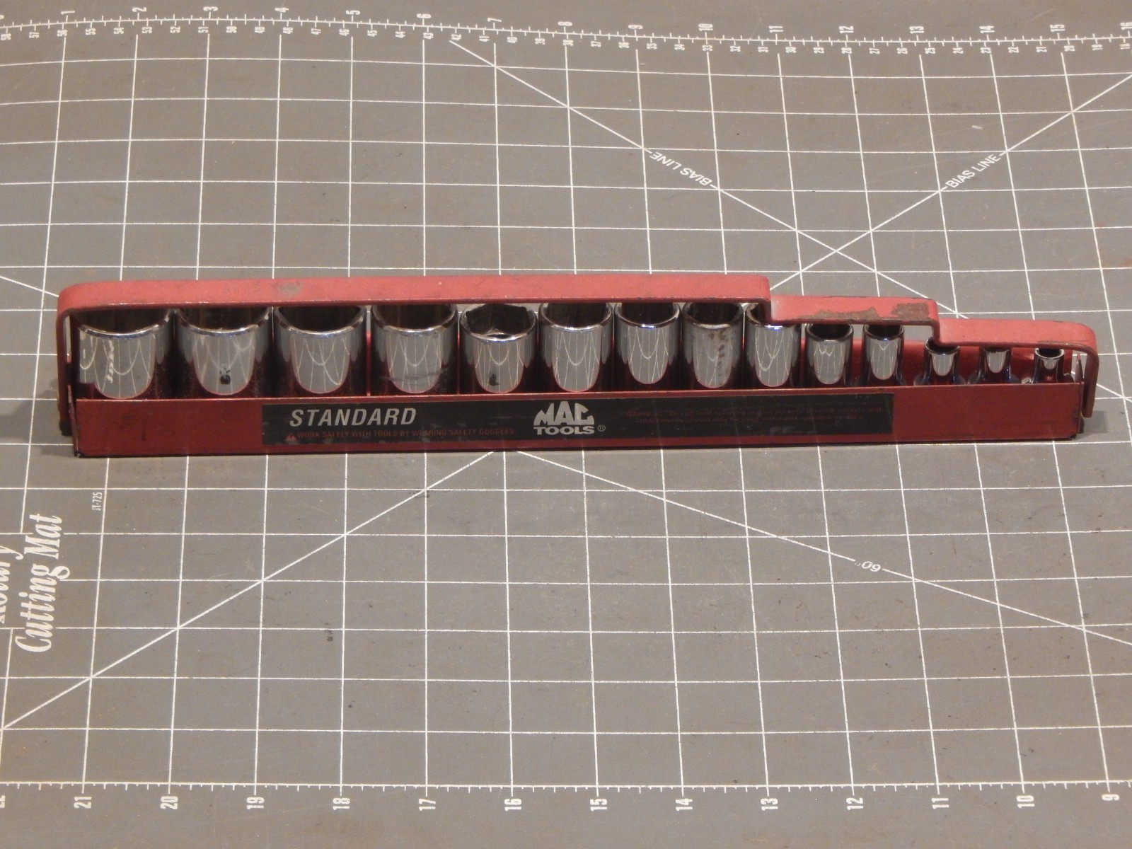 READ Mac 14Pc 3/8 Drive SAE Mid Semi Deep Intermediate Socket Set 1/4 1″ Dr