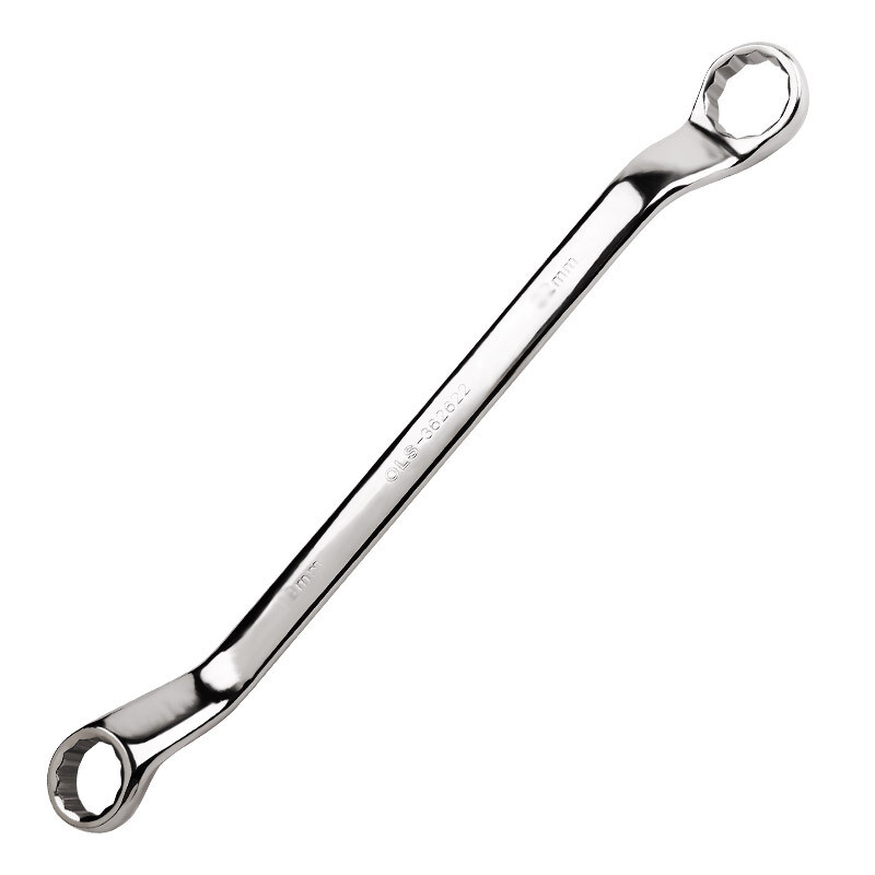 12mm+14mm Metric Double Ended Ring Obstruction Spanner Wrench 75 Offset 12 Sided
