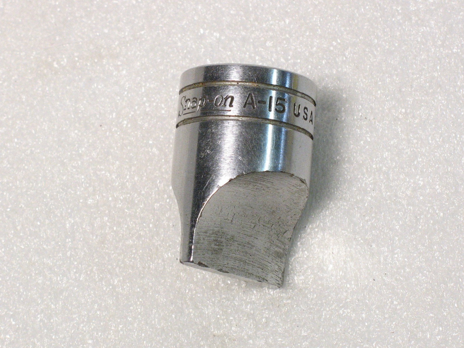 Snap-on Tools 1/2 Drive 1-3/16″ Chrome Flat Tip Drag Link Socket A15