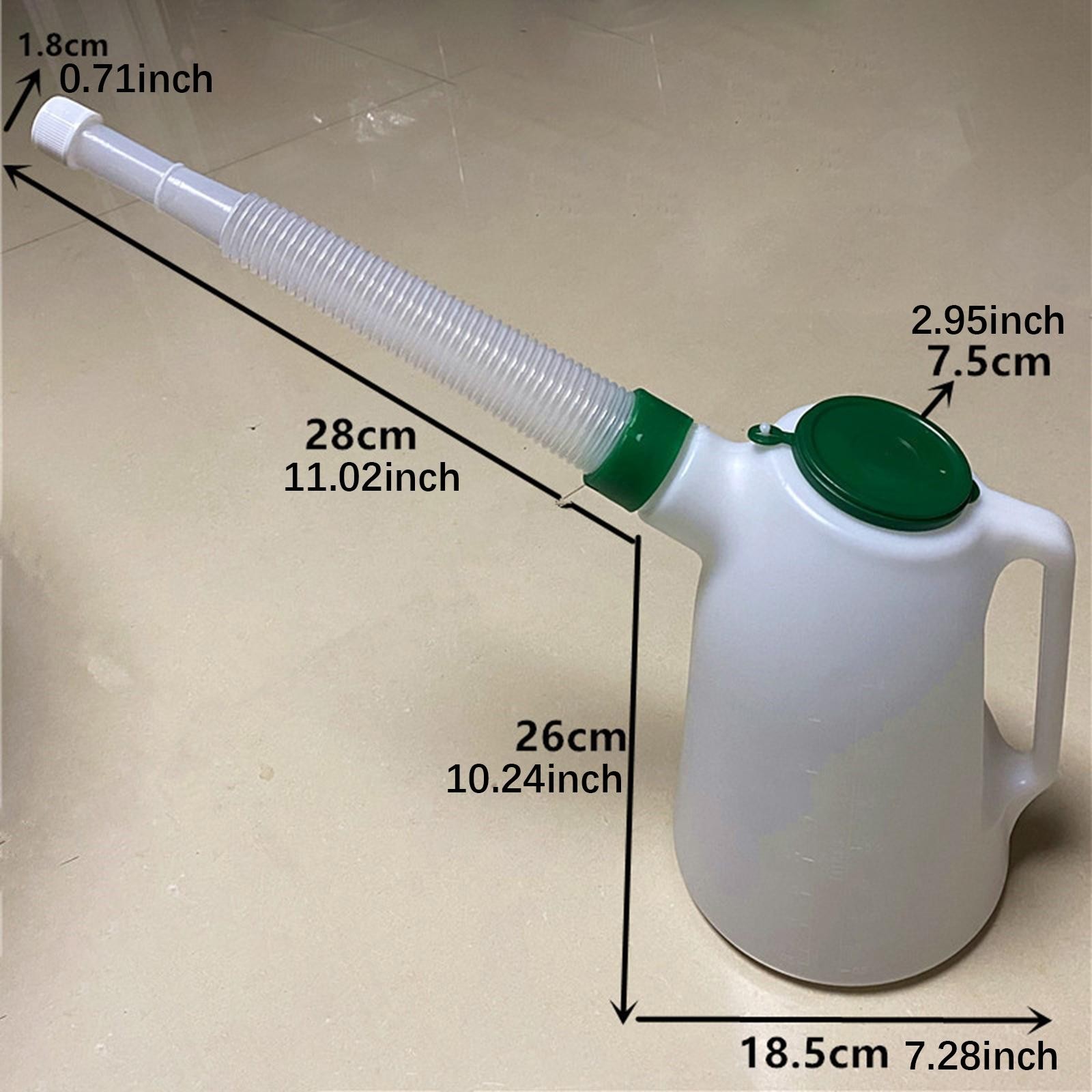 Oil Jug Scale Pouring Flexible Spout with Cap with with Leakproof Ergonomical