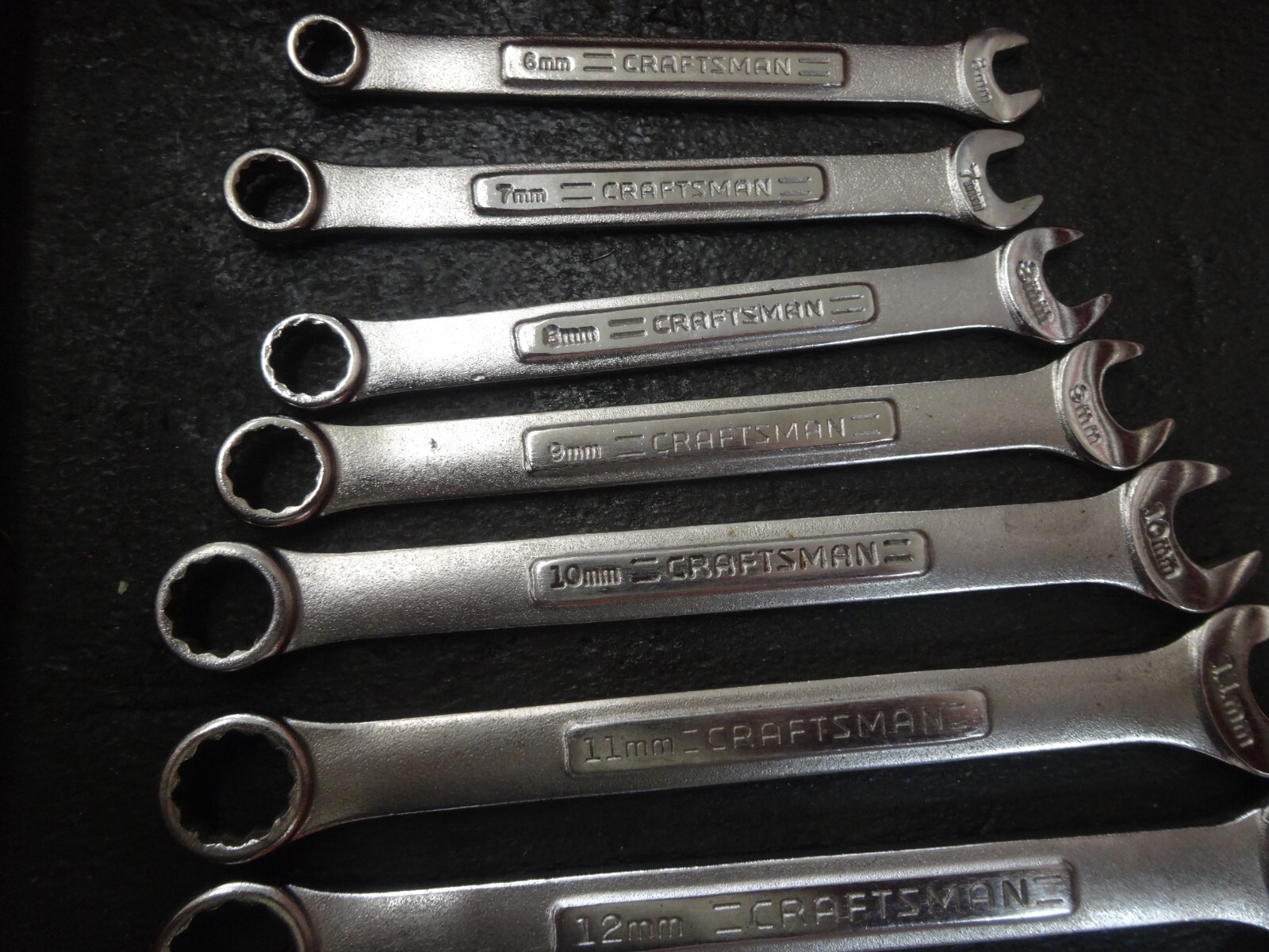 USA Made Craftsman 13 piece METRIC combination wrench set 6mm-19mm -VA-