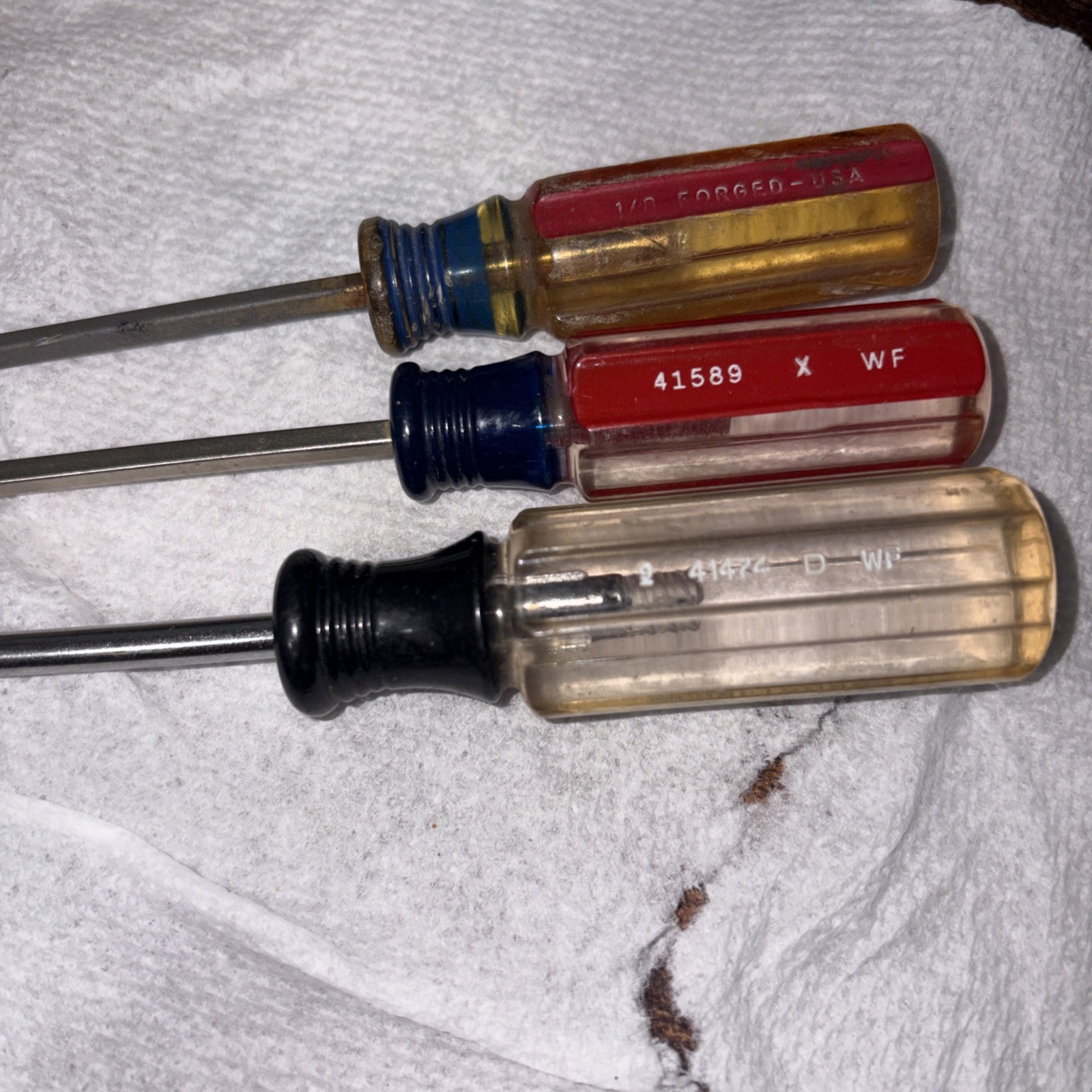 Lot of 8 Vintage Craftsman Flat / Philips USA Various Sizes 41589,41582,41581+++