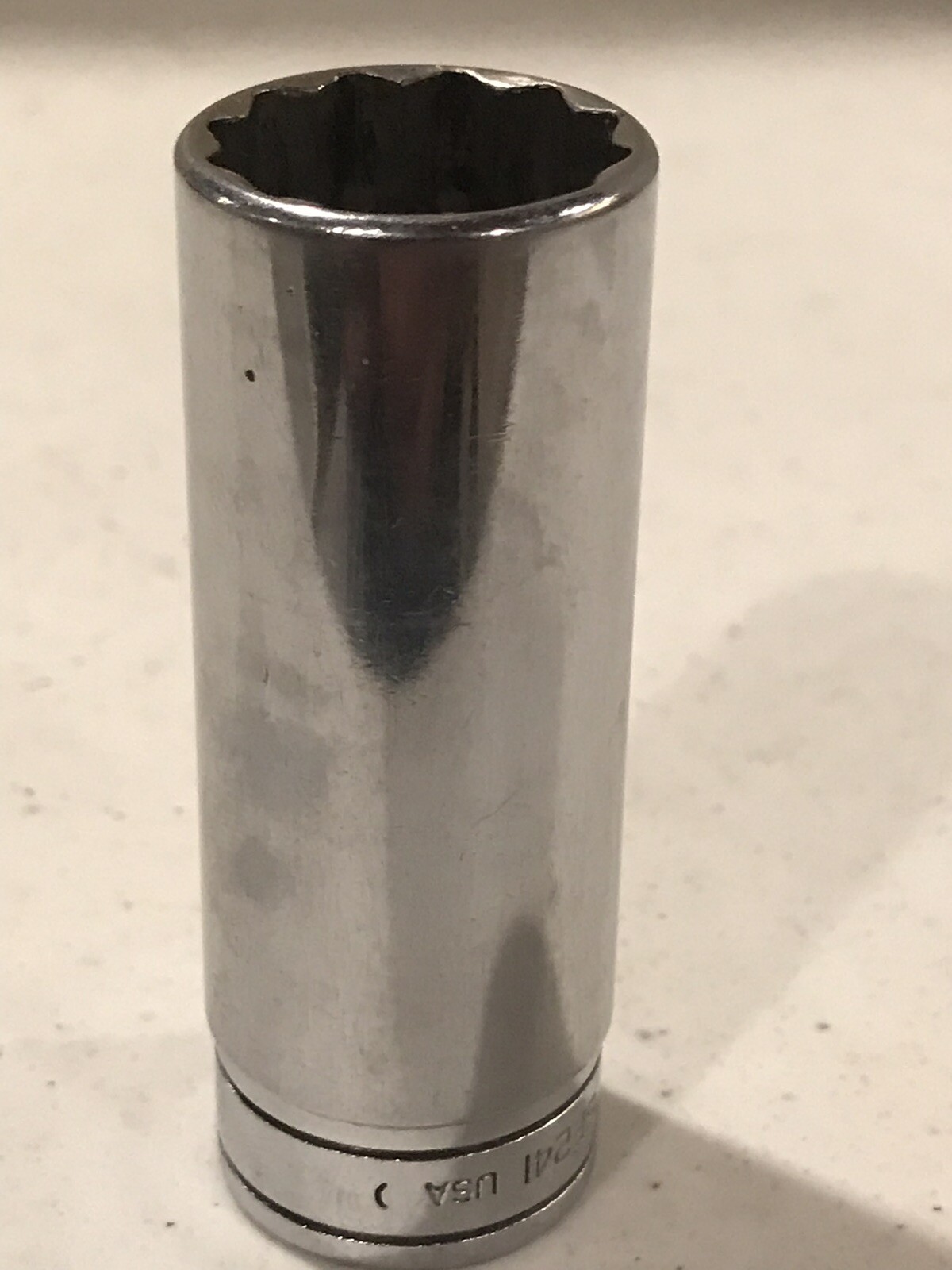 Snap-On Tools 3/8″ Drive 12 Point 3/4″ Deep Chrome Socket SF241