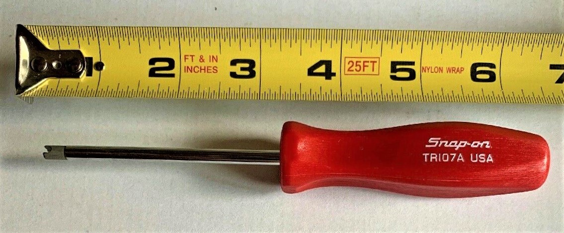 *NEW* Snap-On Tire Valve Core Removal Tool RED HARD HANDLE, TR107AR BRAND NEW!