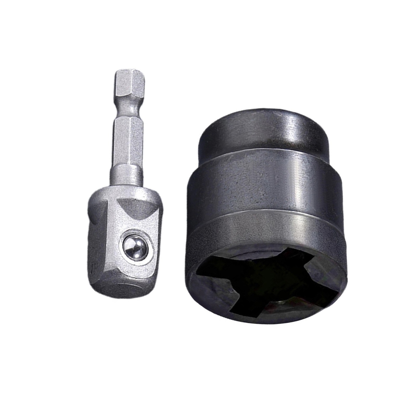 Scissor Jack Drill Adapter, Socket Converter for Power Driver, High Carbon Steel