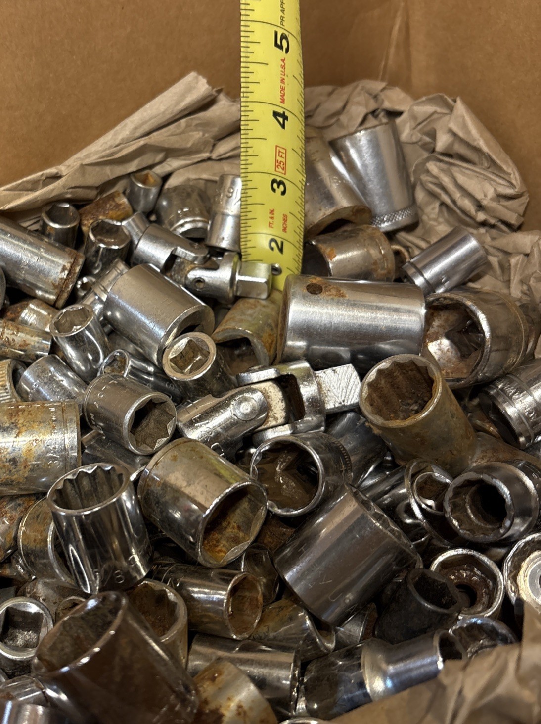 17+Lbs Vintage Assorted Brands of Sockets Craftsman, Husky + Others USA ,Japan +