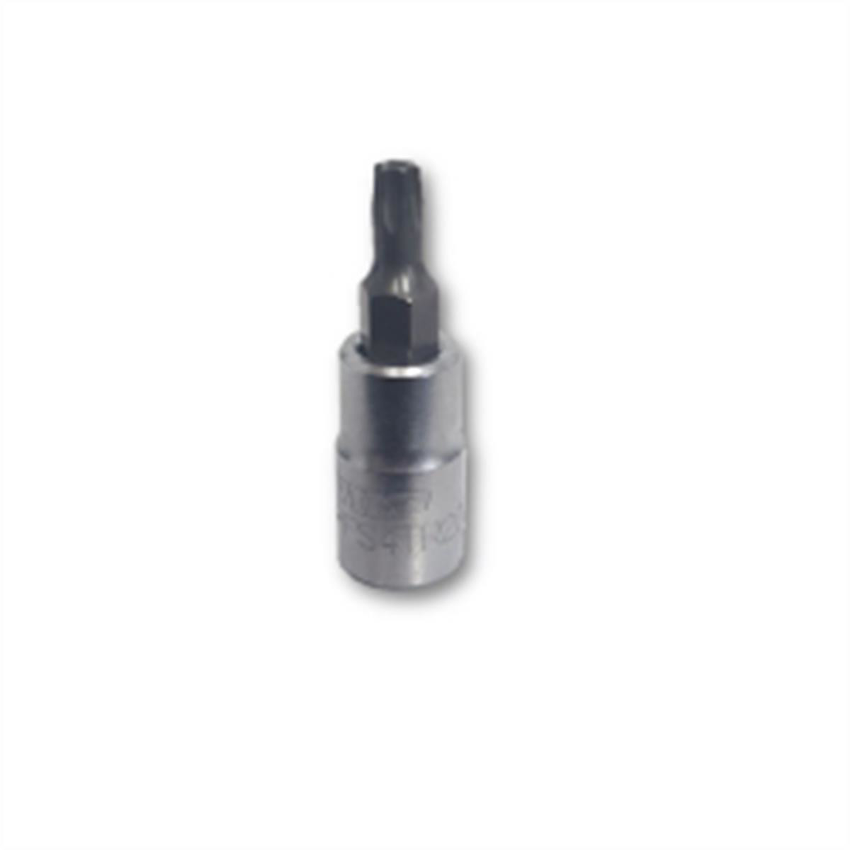 VIM Tools TR20 Tamper Proof TORX Gun Metal Gray Bit, Satin Chrome 1/4 Inch Squar