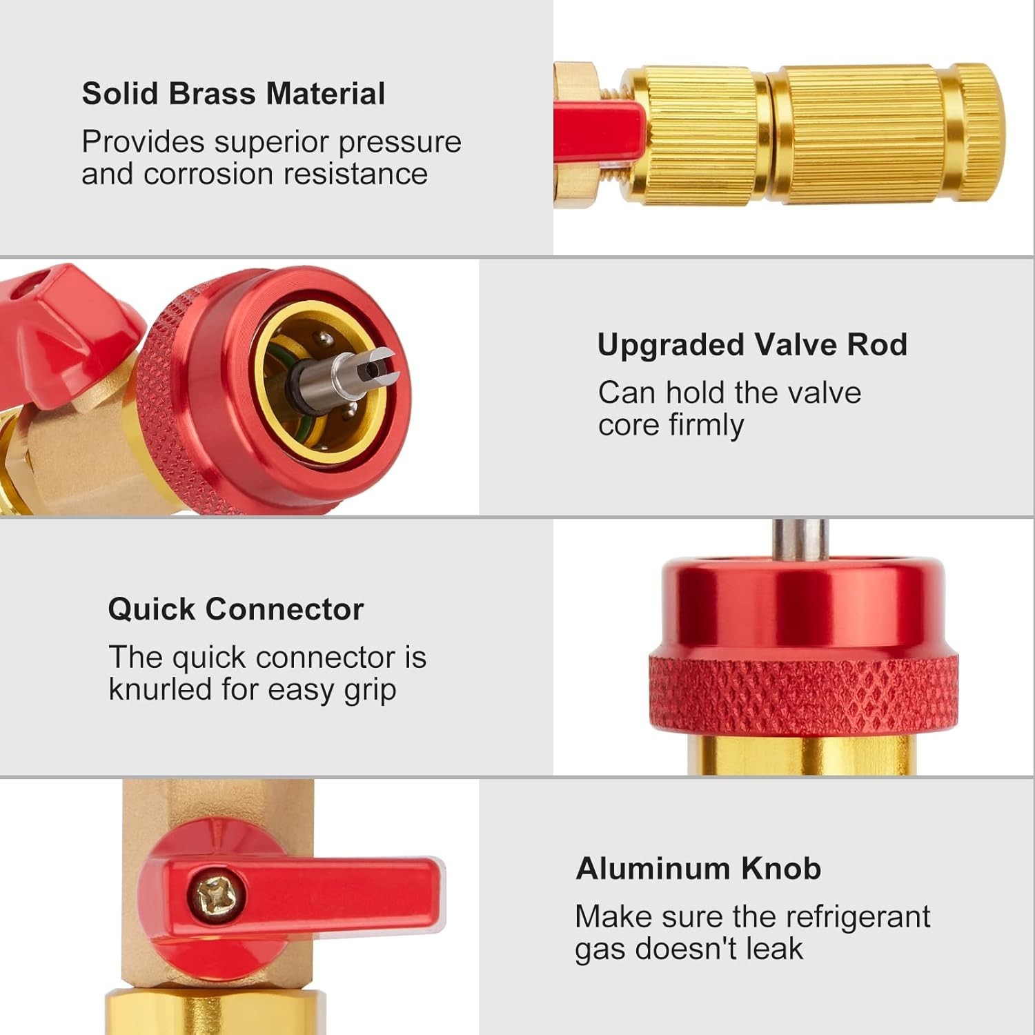 High Low Pressure Valve Core Remover Tools Kit for R134A Air Conditioner System