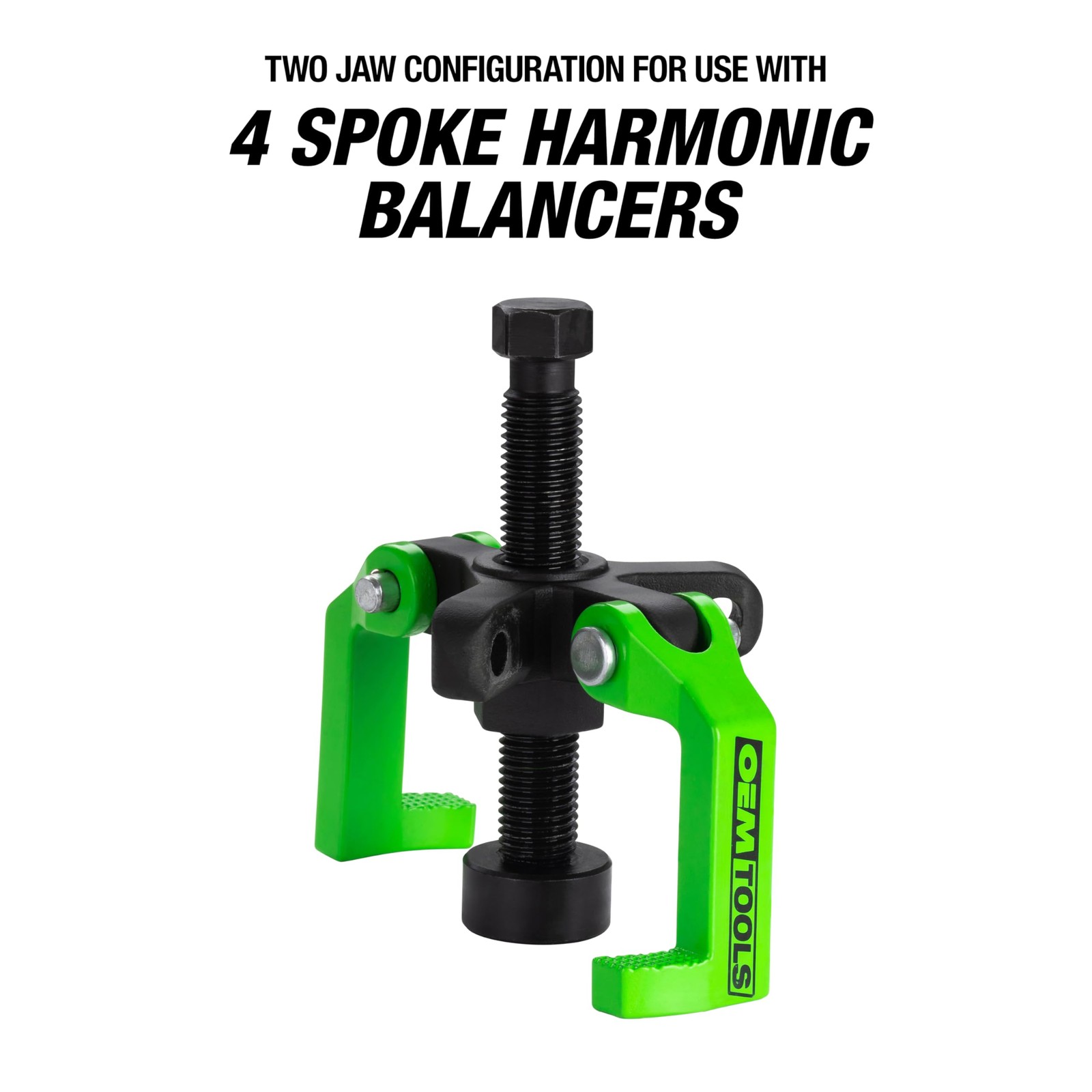 OEMTOOLS 25057 Harmonic Balancer Puller, 2 Jaw Puller and 3 Green