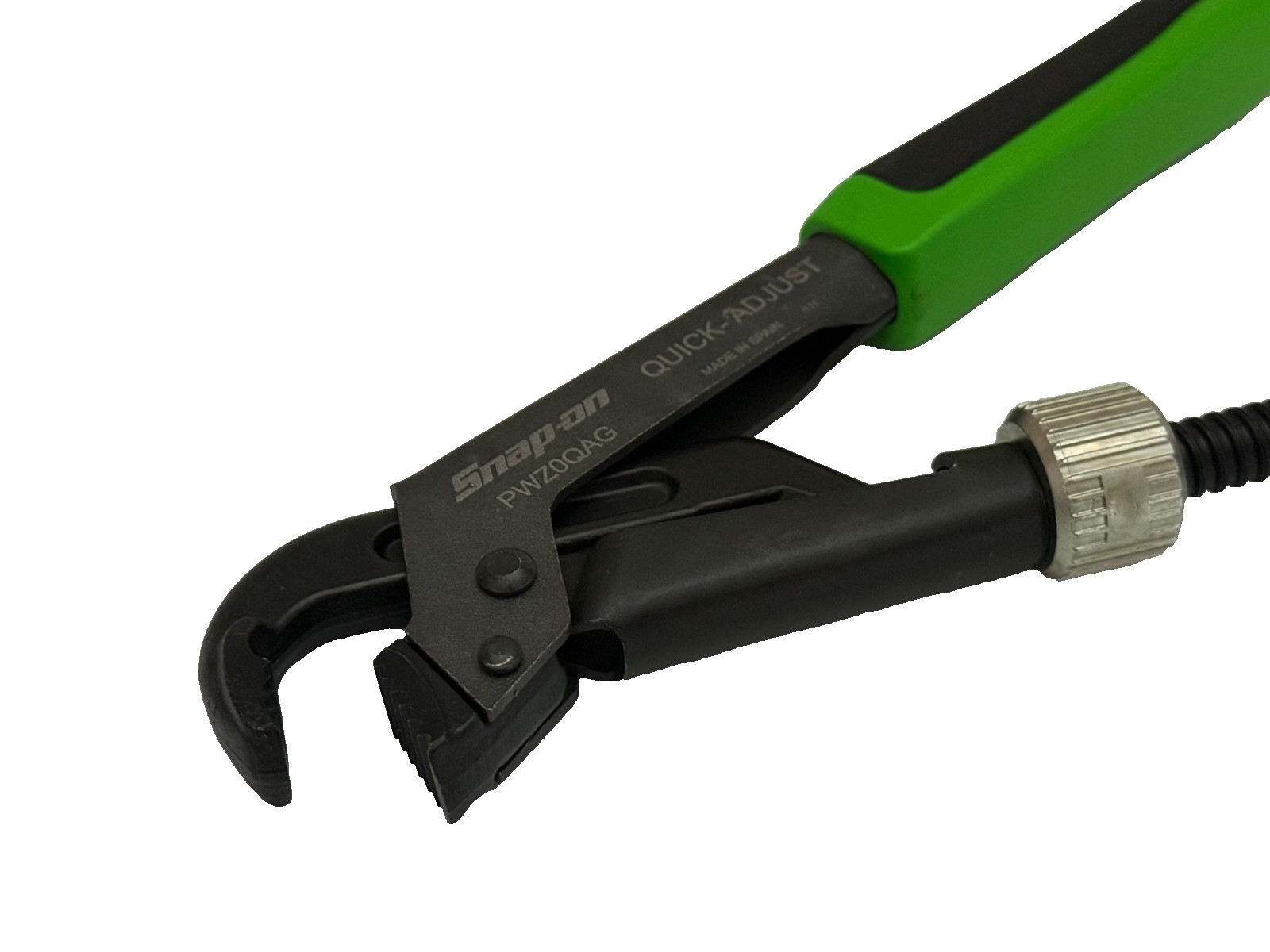 Snap-on Tools GREEN 8-5/8″ Soft Grip Quick Adjust Pliers Wrench PWZ0QAG NEW
