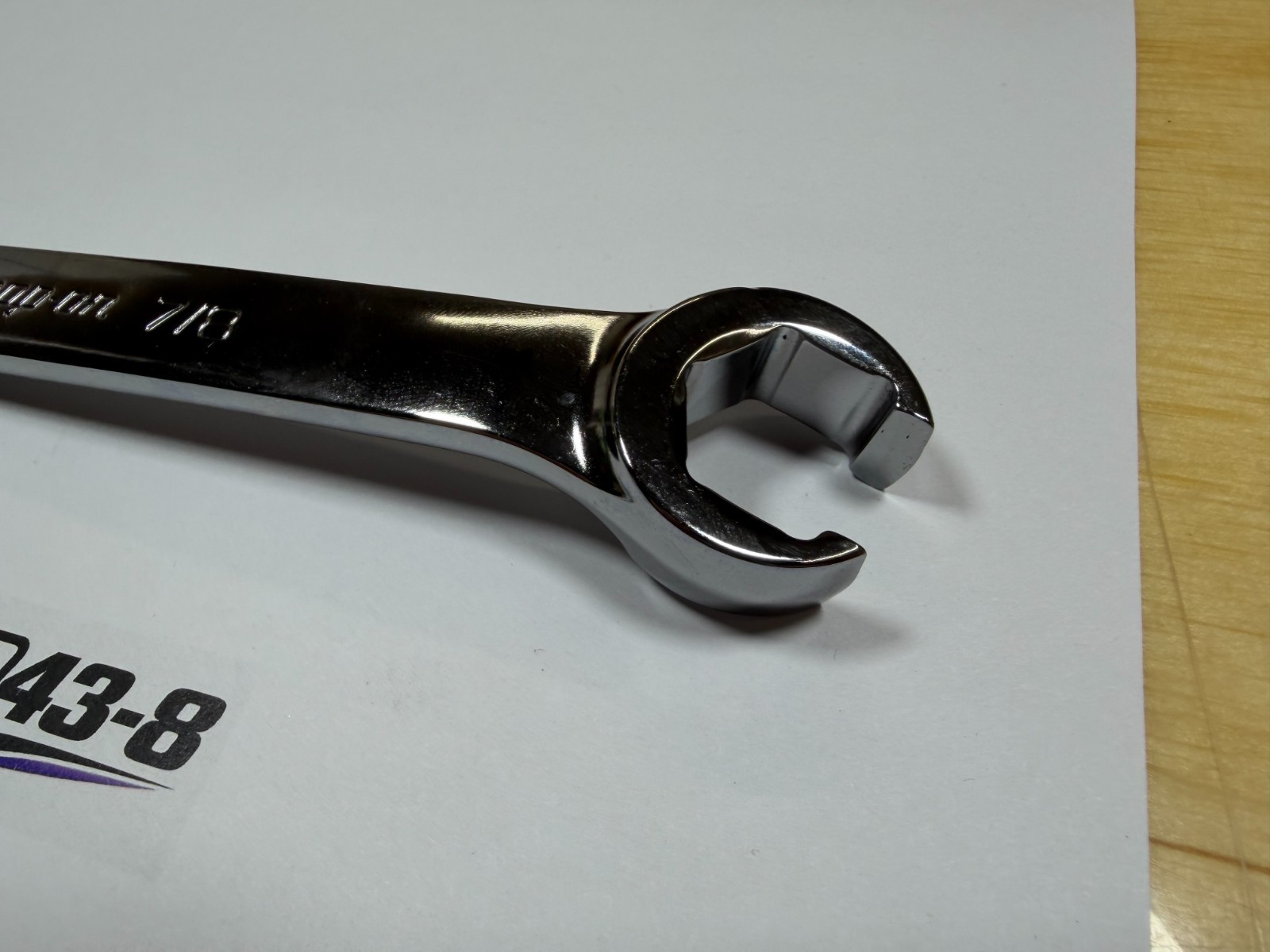 Snap-on Tools NEW 3/4″ & 7/8″ SAE 6pt Double Flare Nut Line Wrench RXFS2428B