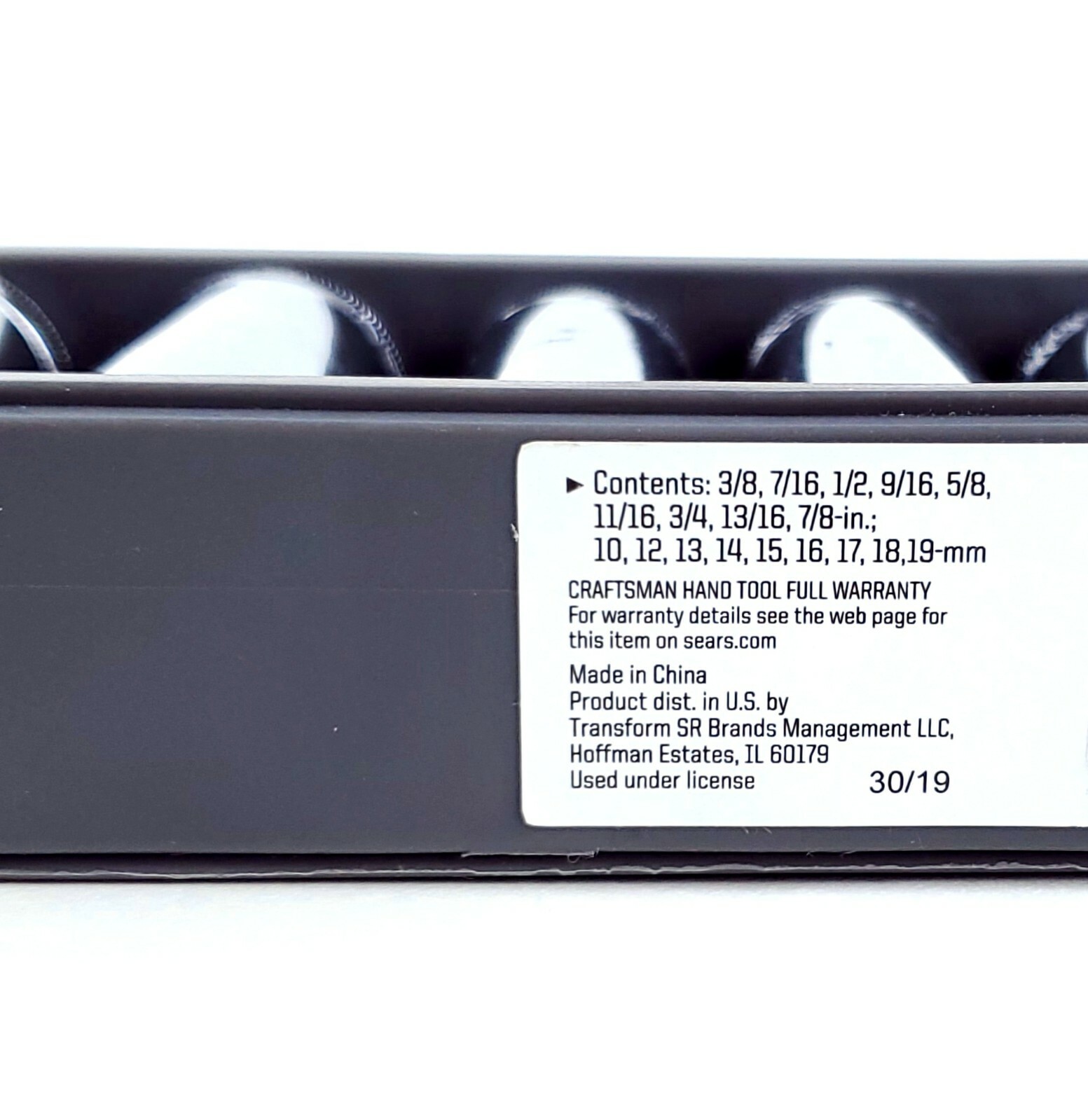 Craftsman 18 Piece 3/8 Inch Drive 12 Point Standard SAE Metric Deep Socket Set