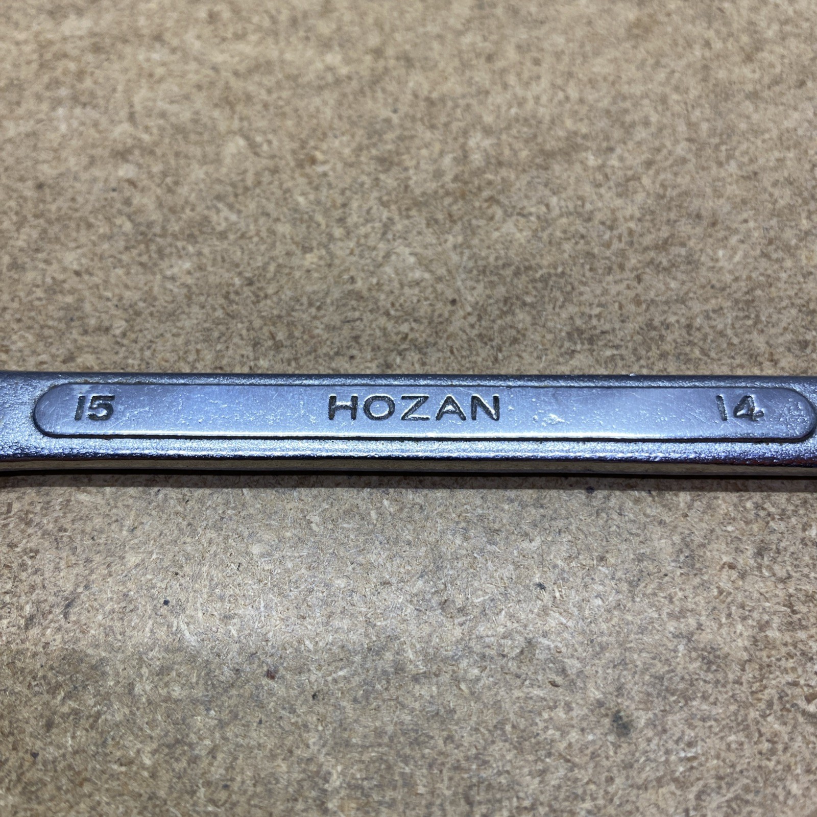 Hozan Combination Wrench H4 14mm x 15mm Chrome Molybdenum 12pt Made In Japan