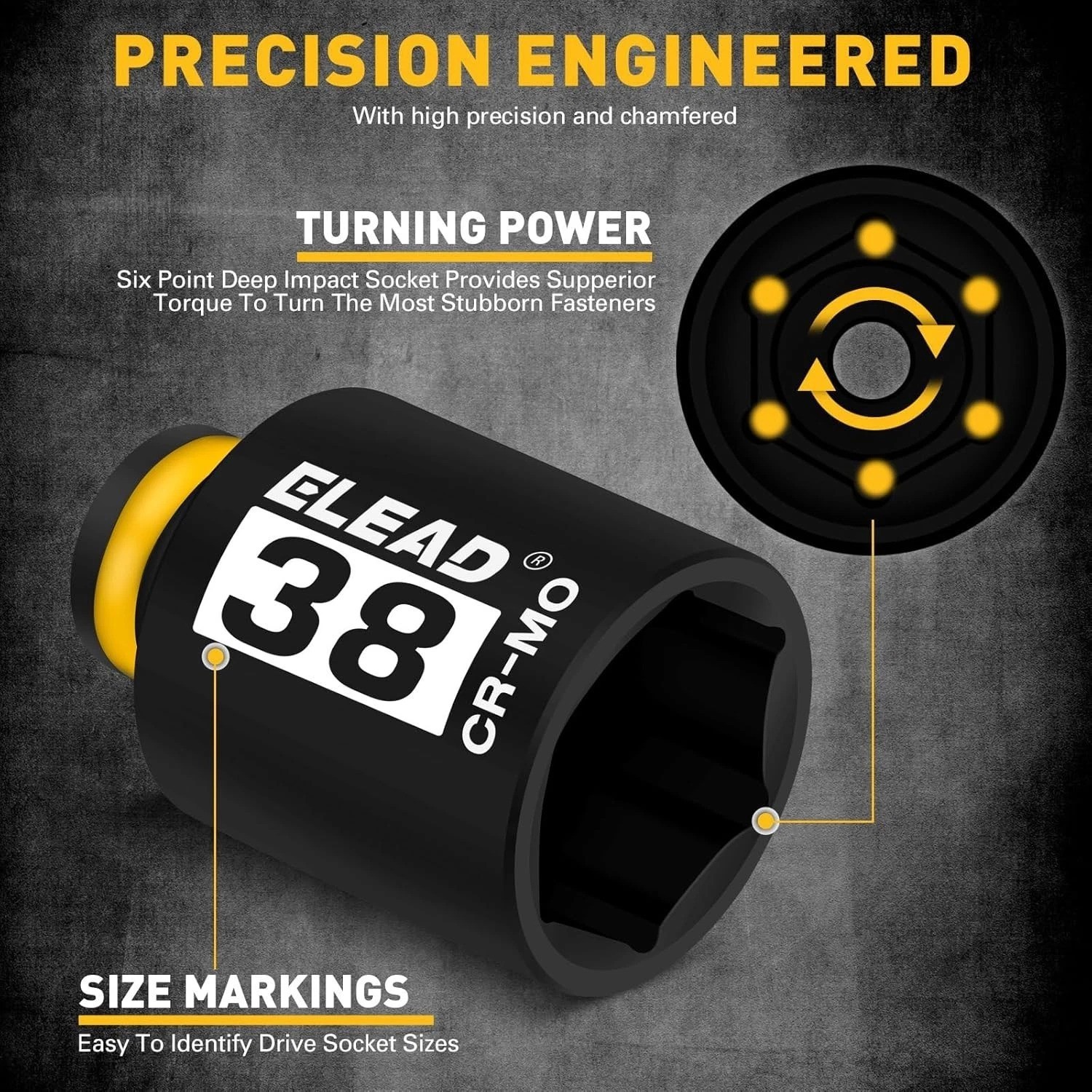 11-Piece Metric Deep Impact Socket Set – Perfect for Axle and Bearing Repairs