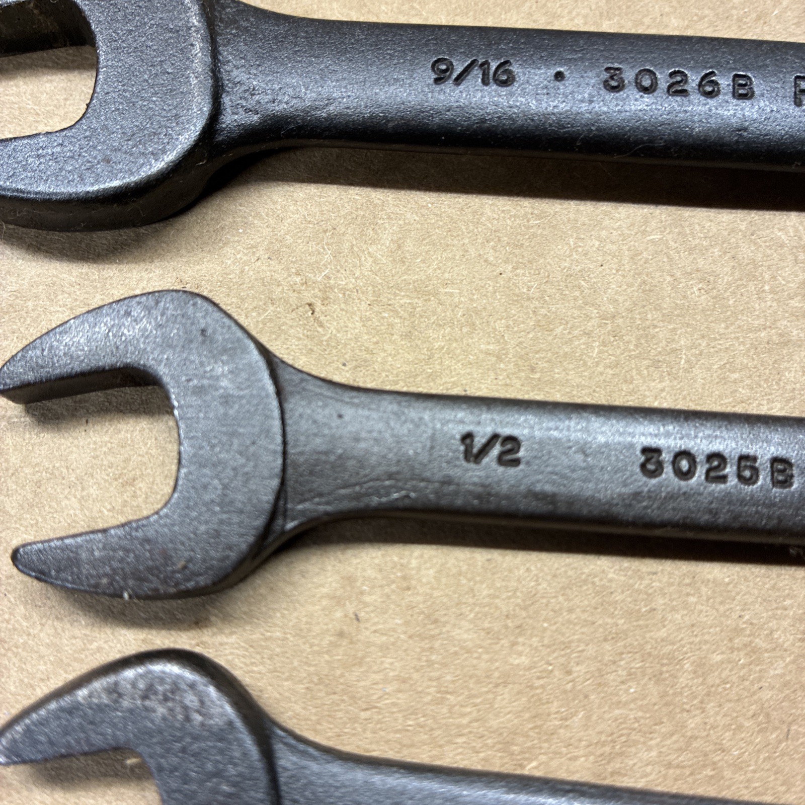 Proto Professional Wrench 3021b,3025b,3026b Black 7/16×3/8,1/2×7/16,1/2×9/16USA